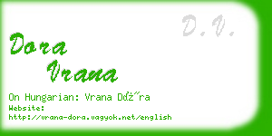 dora vrana business card